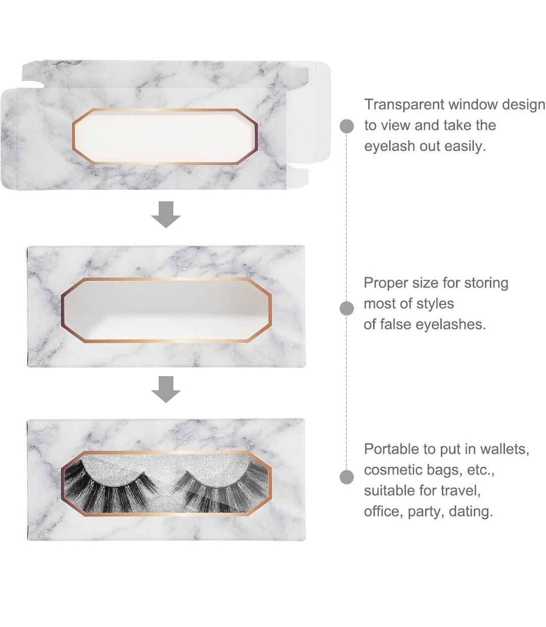 Marble Lash Boxes (5 Empty)
