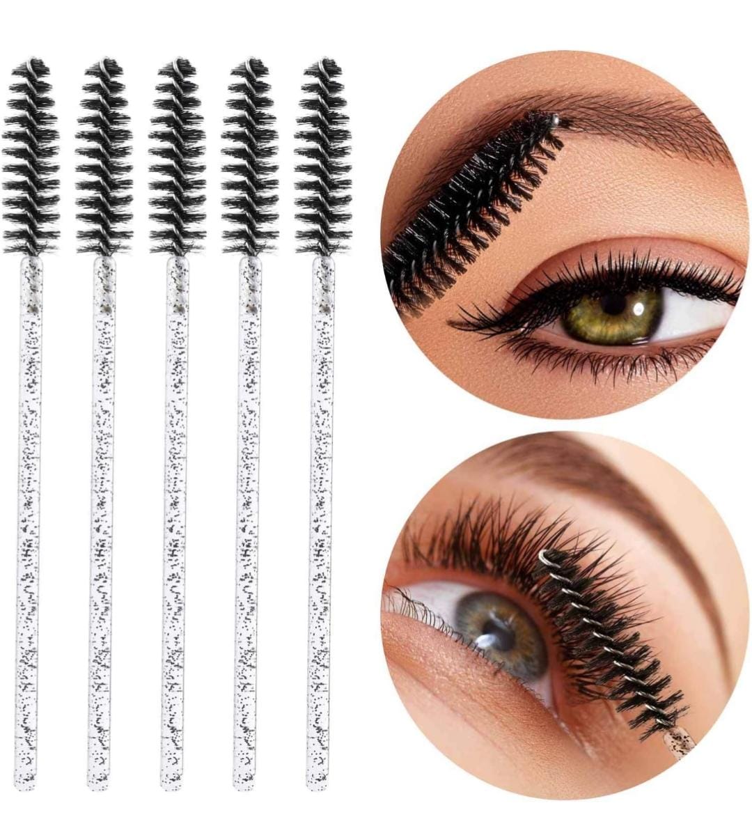 Disposable Mascara Wands, Eyelash Brush, Spoolies for Eyelash