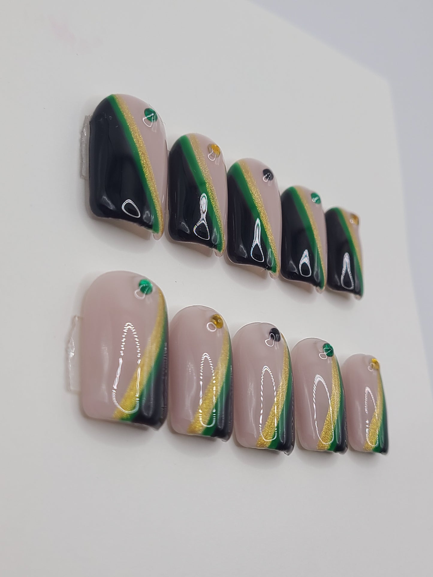 How do you know I'm Jamaican? (10 Pieces Short Square Press On Nails)
