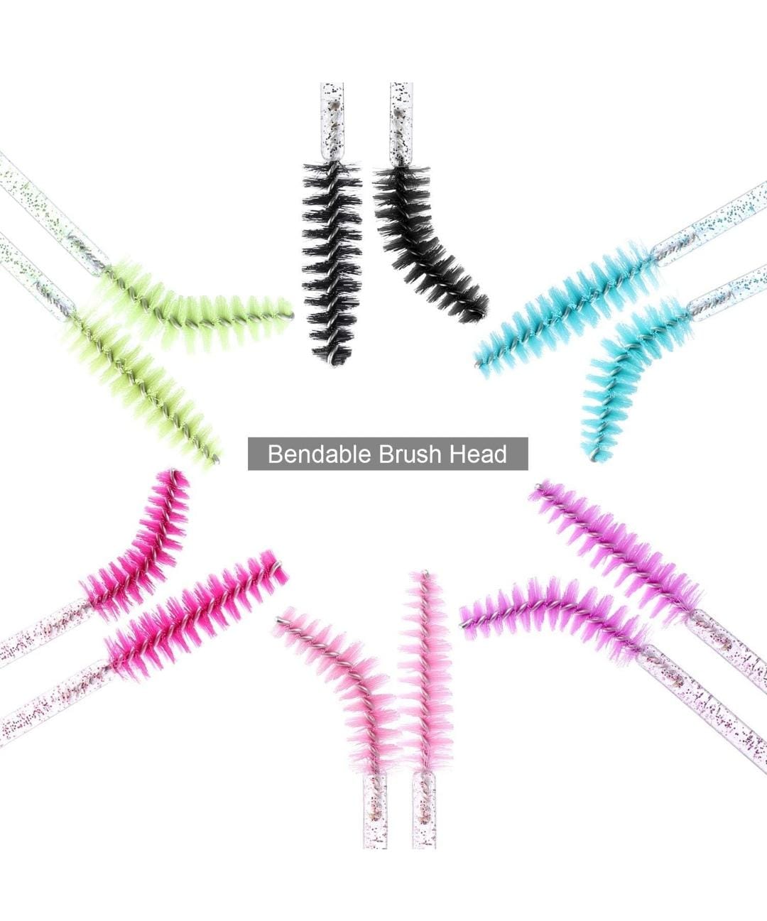 Disposable Mascara Wands, Eyelash Brush, Spoolies for Eyelash