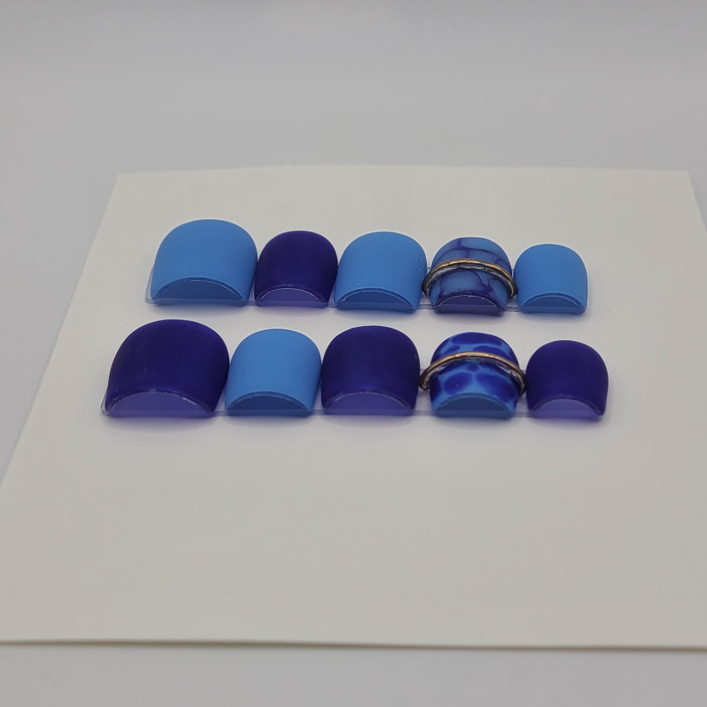 Royal Reptile Extra Short Square Press- On Nails