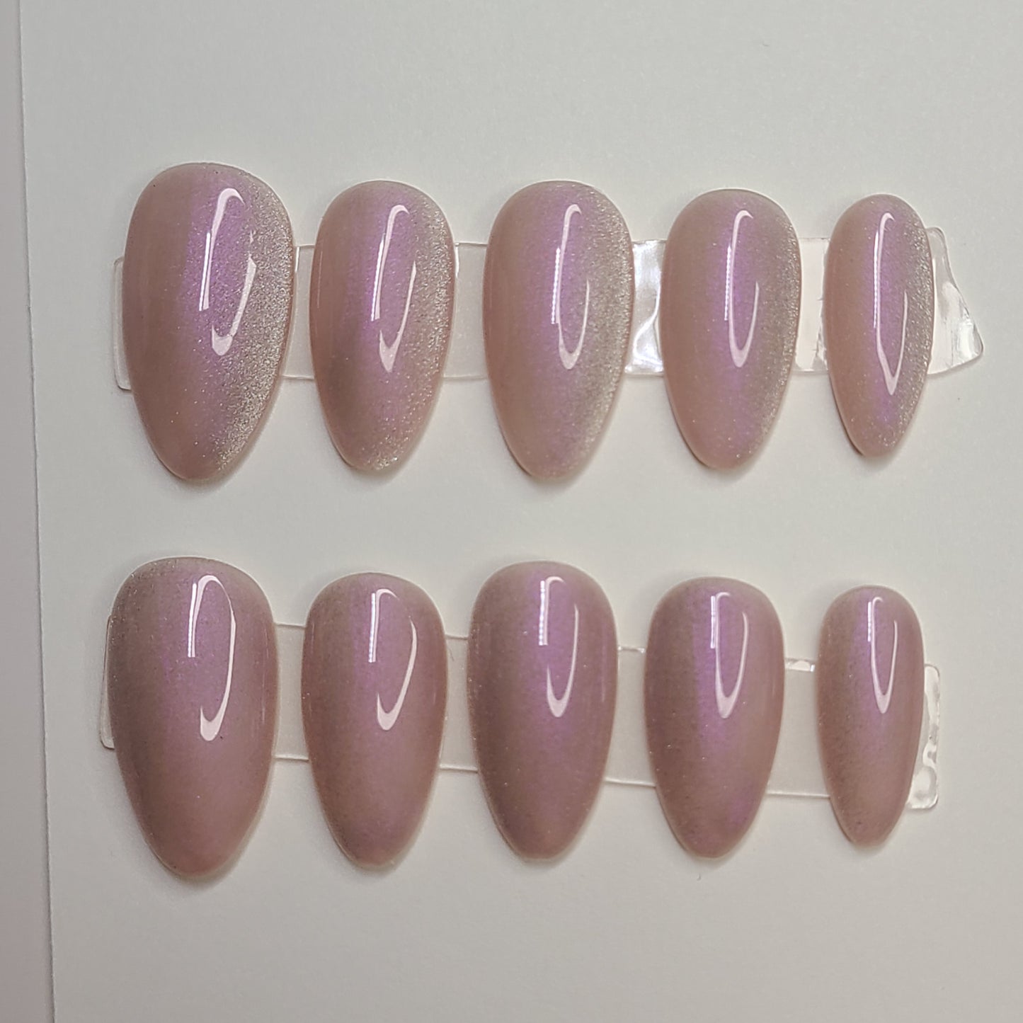 Barely Blushing Medium Almond Press-On Nails