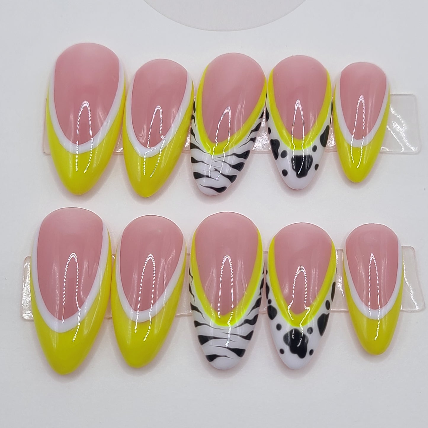 Wild Zest Medium Almond Press-On Nails