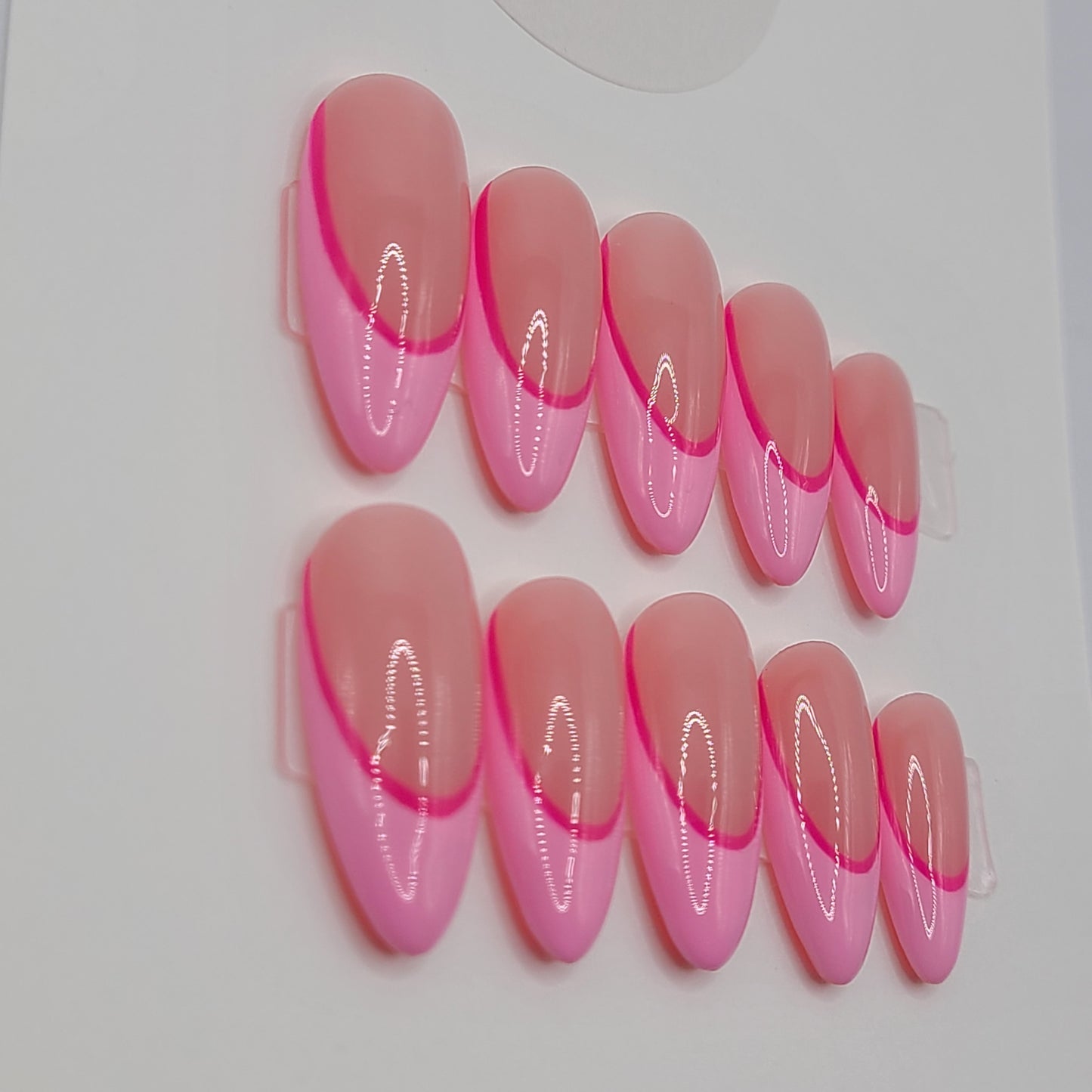 Sweet Blush Medium Almond Press-On Nails