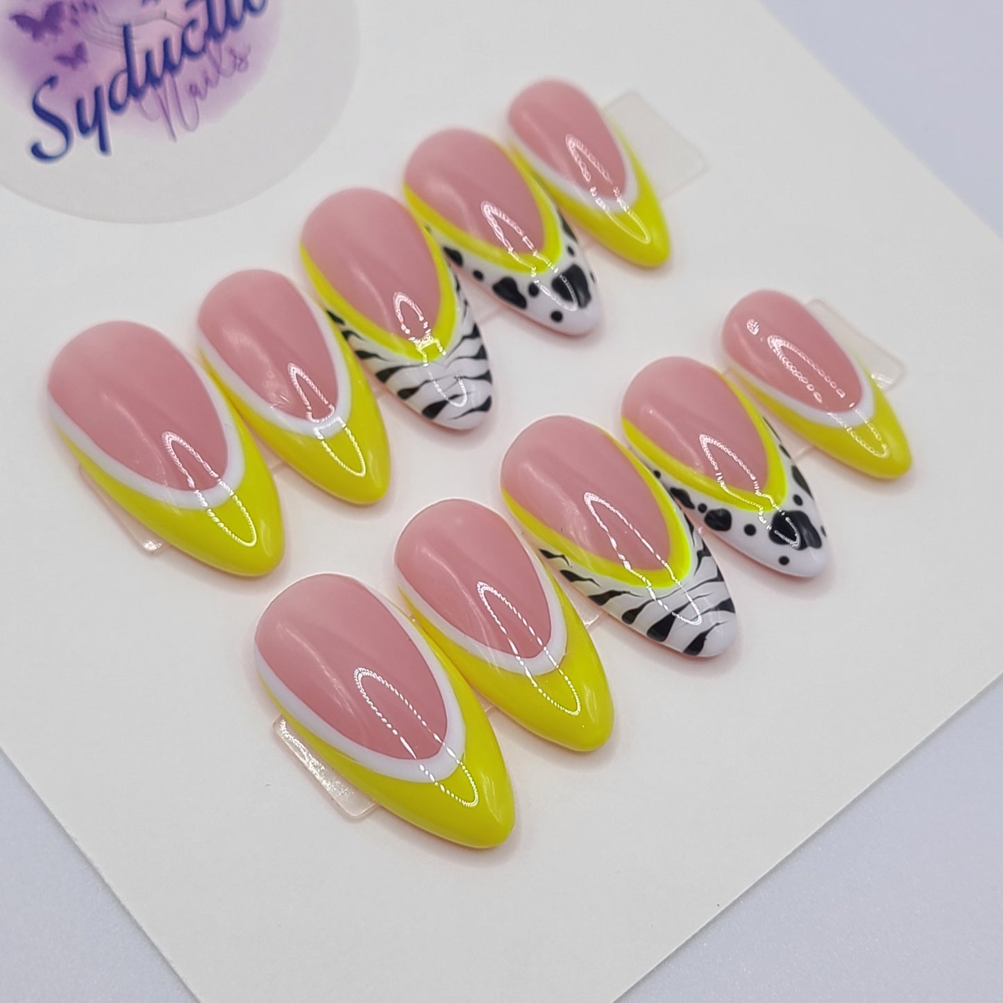 Wild Zest Medium Almond Press-On Nails