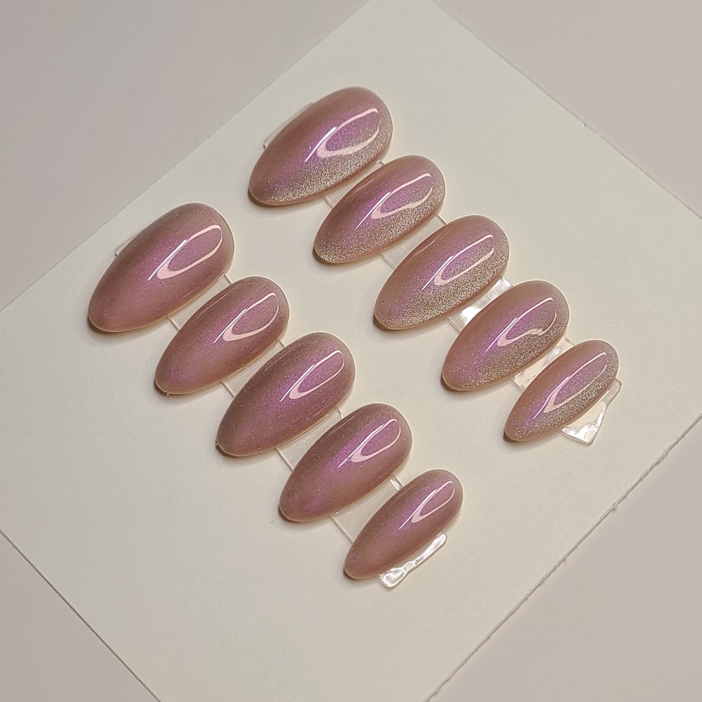 Barely Blushing Medium Almond Press-On Nails
