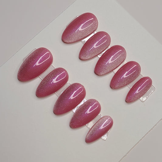Rosé Ember Medium Almond Press-On Nails