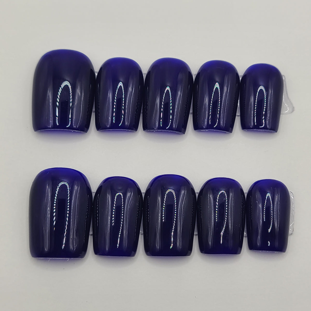 Deep Current Short Square Press-On Nails