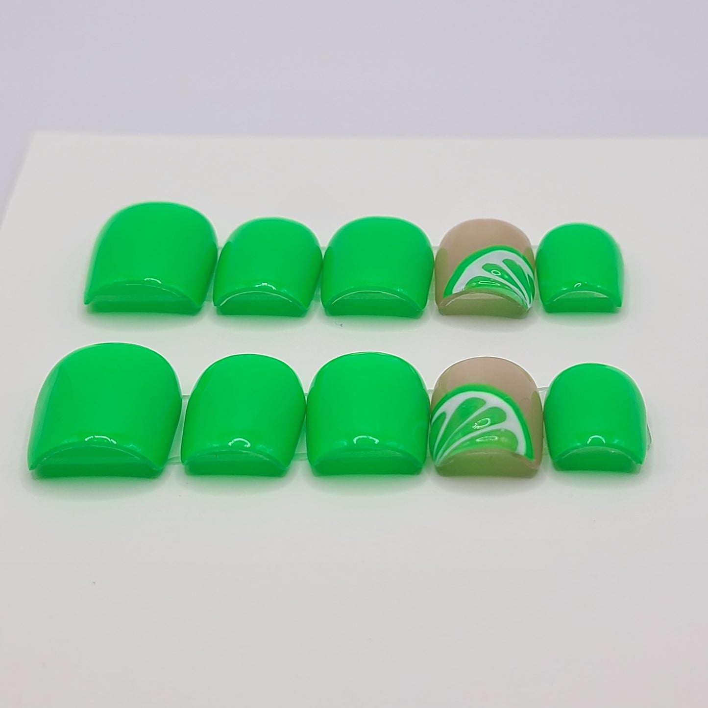 Lime Light Extra Short Square Press-On Nails