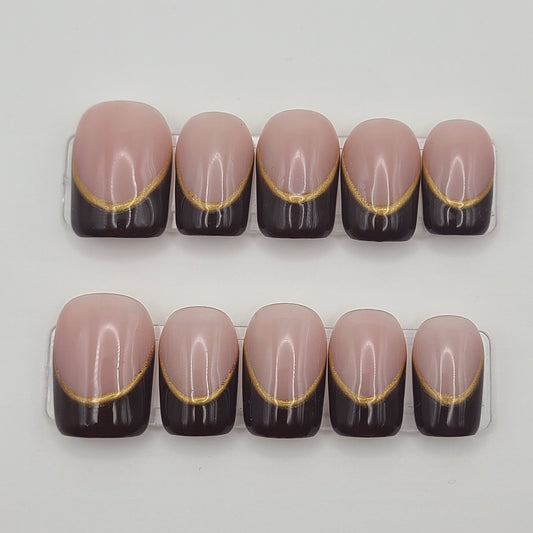 Cocoa Gilded (10 Pieces Press-On Nails)