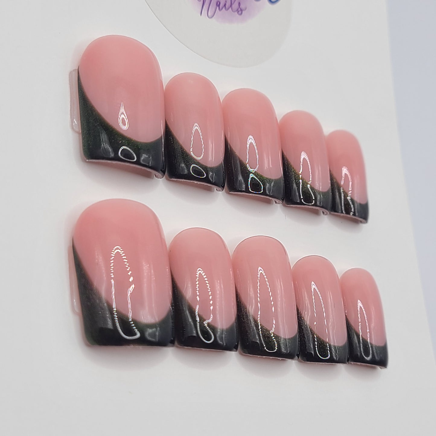 Midnight Mirage Short Square Press-On Nails