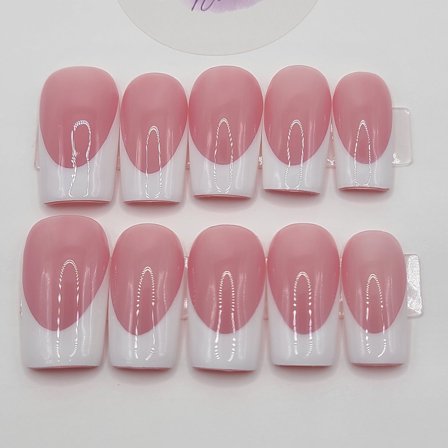 Pure Elegance Medium Square Press-On Nails