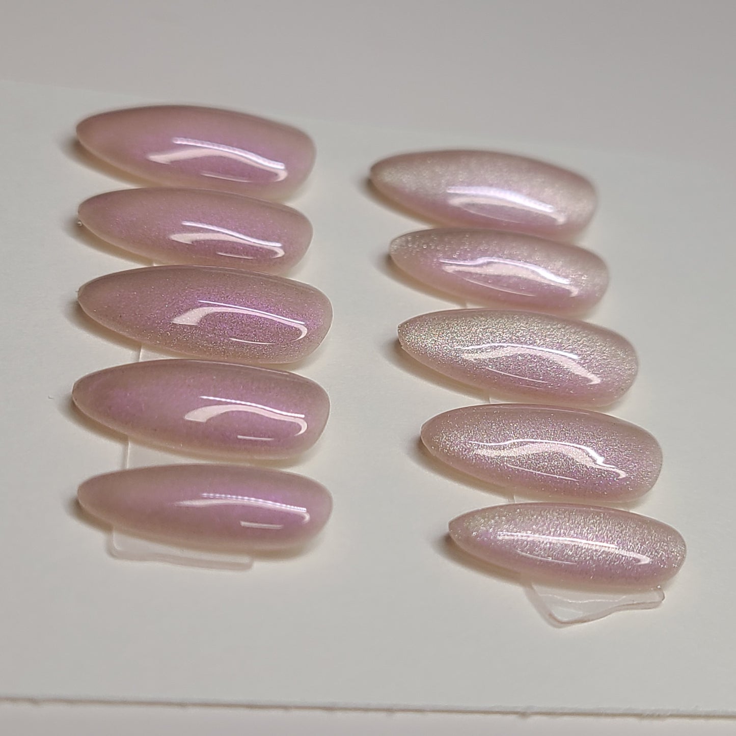 Barely Blushing Medium Almond Press-On Nails