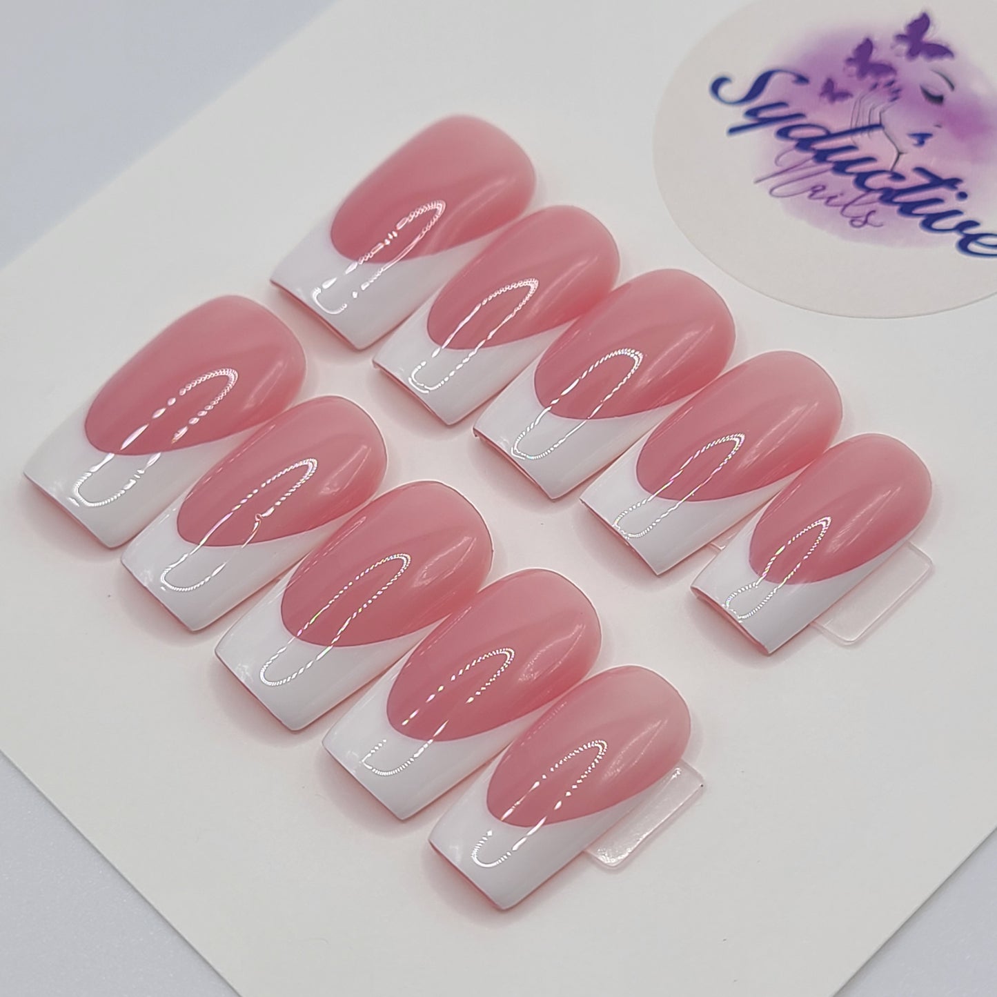 Pure Elegance Medium Square Press-On Nails