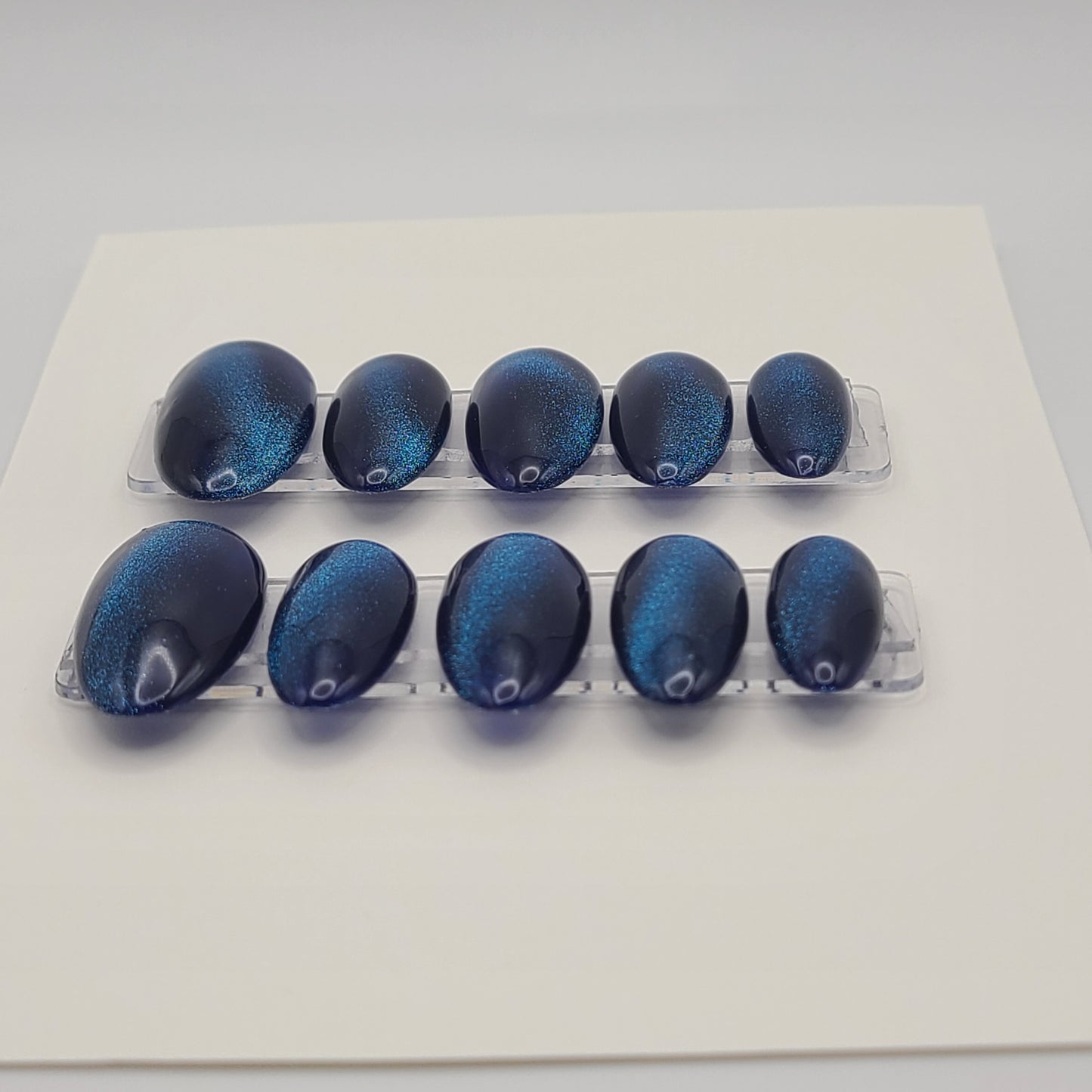 Sapphire Drift (10 Pieces Press-On Nails)
