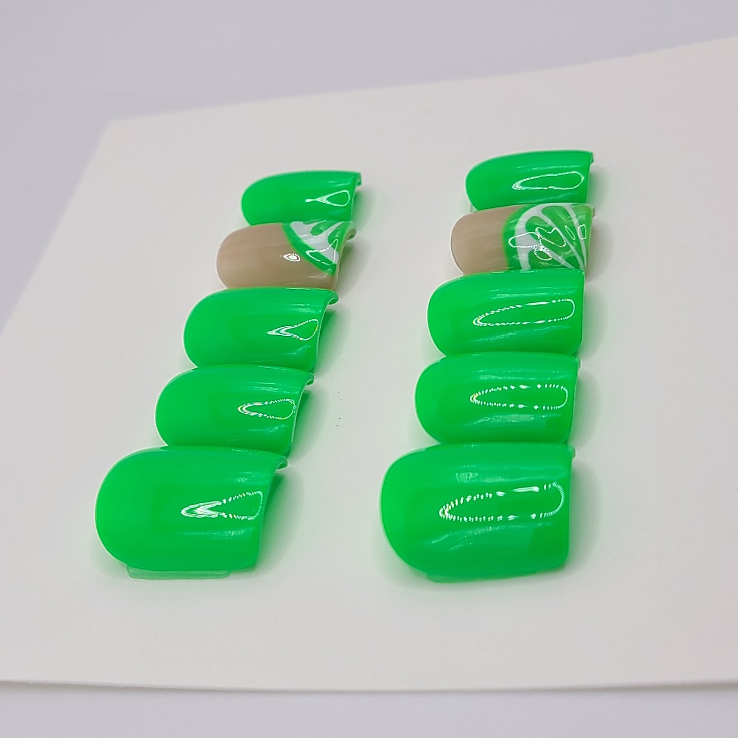Lime Light Extra Short Square Press-On Nails
