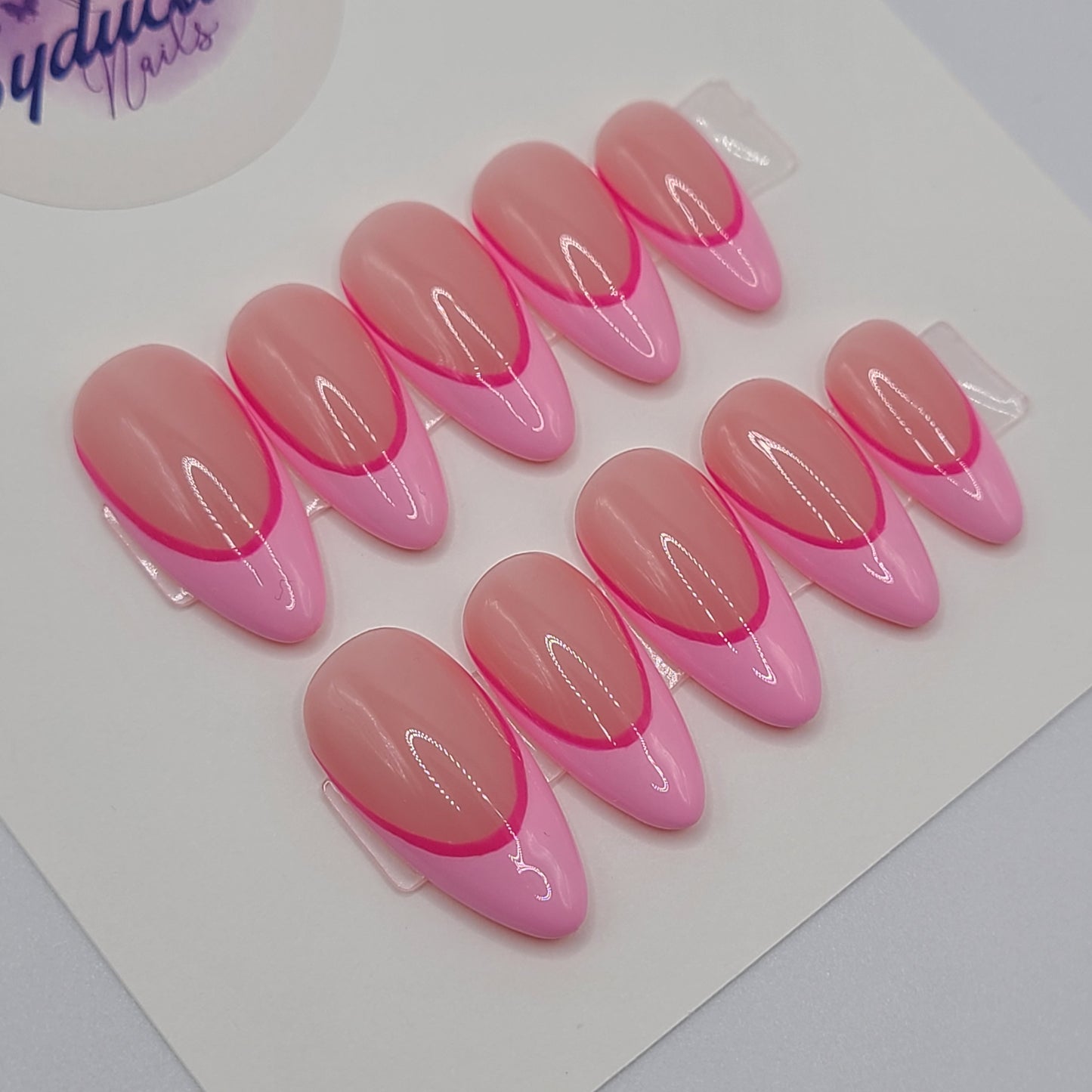 Sweet Blush Medium Almond Press-On Nails