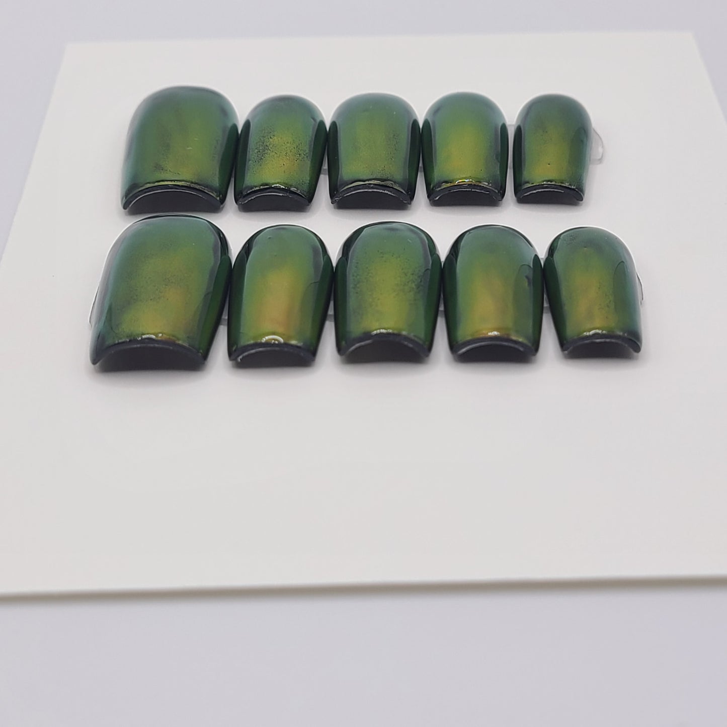 Aurora Veil Medium Square Press-On Nails