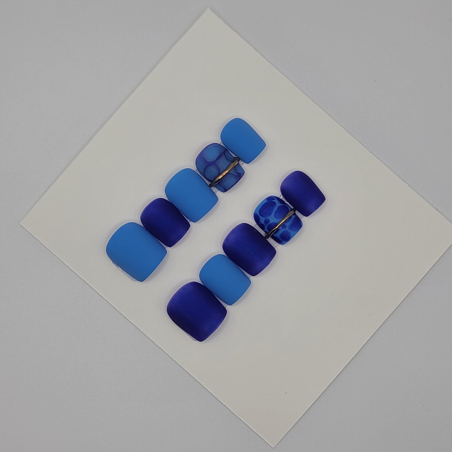 Royal Reptile Extra Short Square Press- On Nails