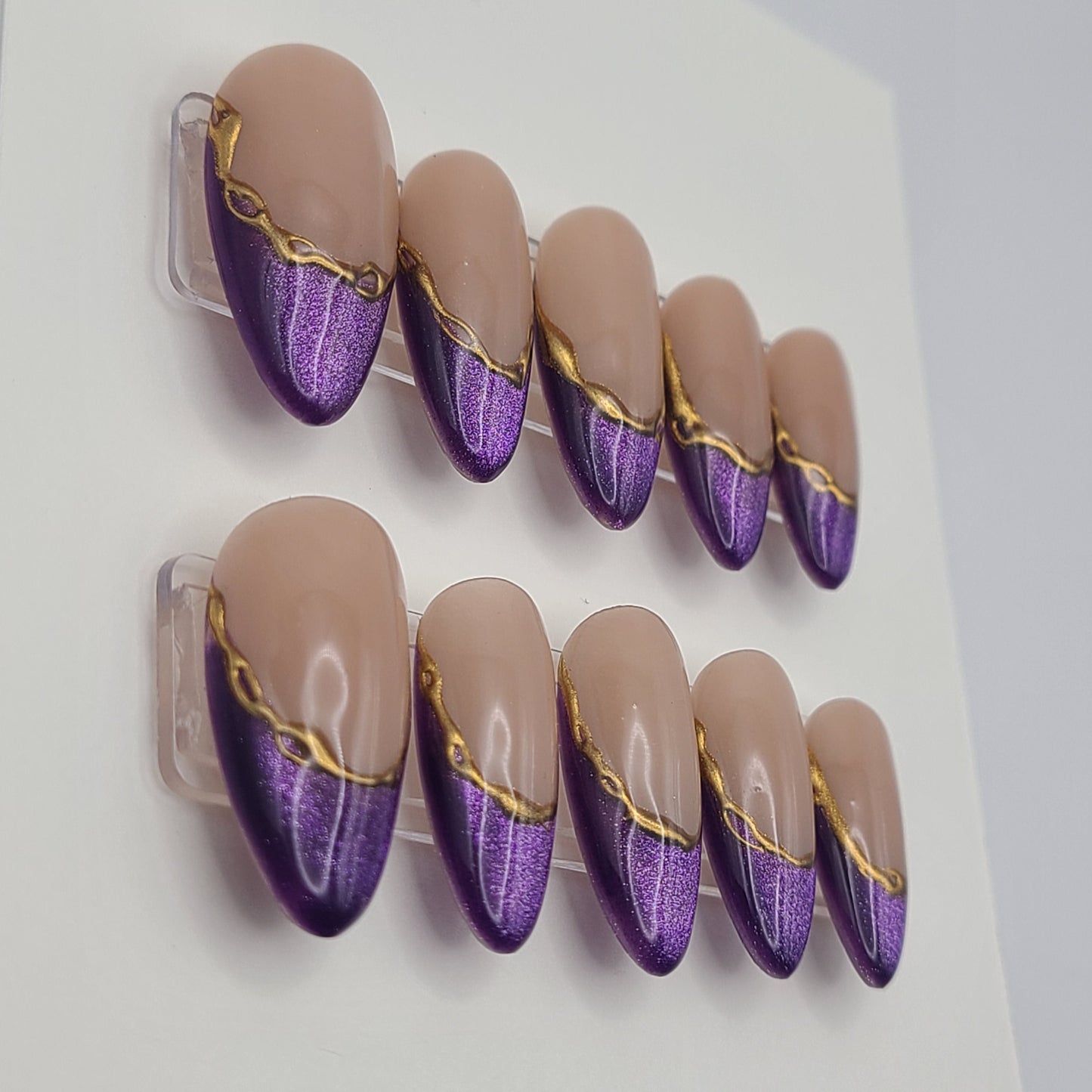 Amethyst Chain (10 Pieces Press-On Nails)