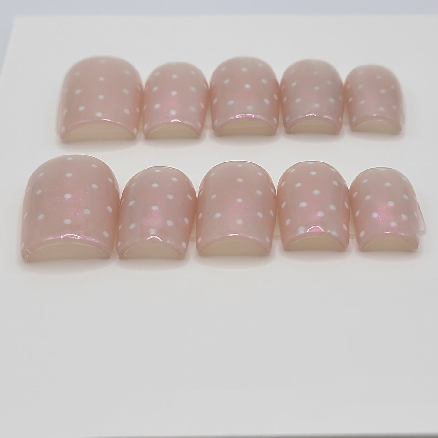 Moonlit Mist Short Square Press-On Nails