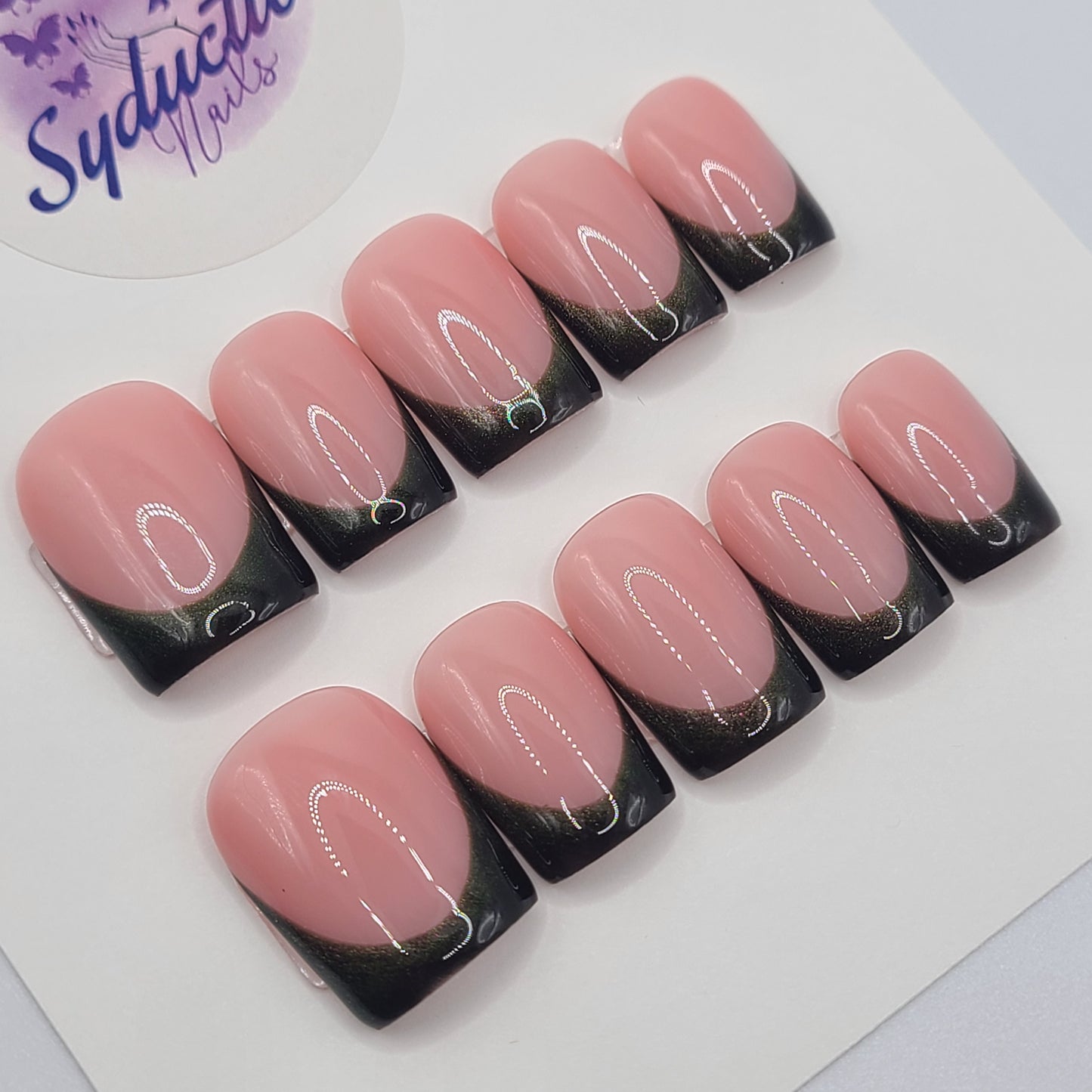 Midnight Mirage Short Square Press-On Nails