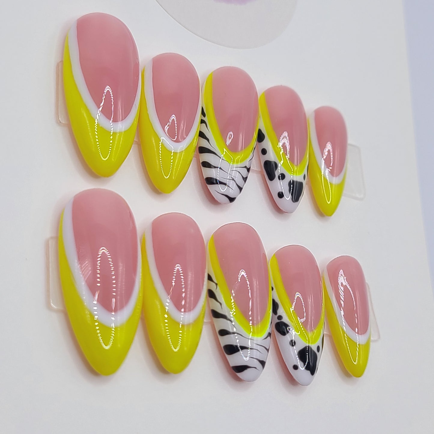 Wild Zest Medium Almond Press-On Nails