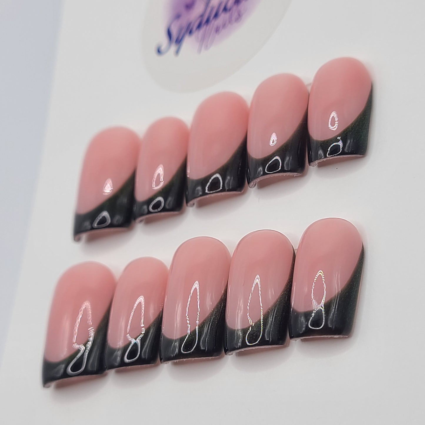 Midnight Mirage Short Square Press-On Nails