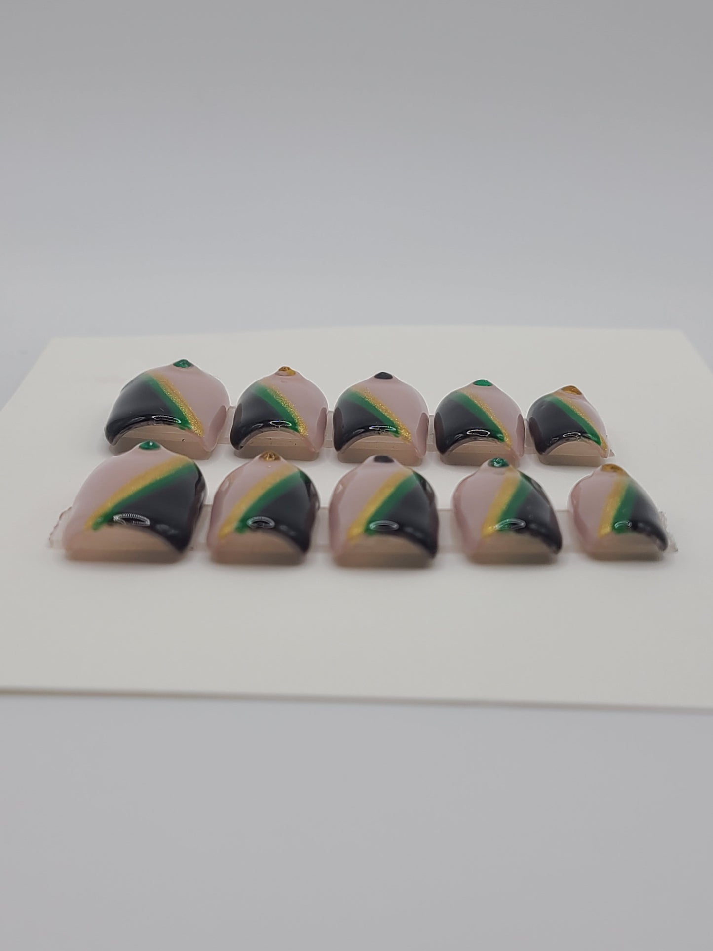 How do you know I'm Jamaican? (10 Pieces Short Square Press On Nails)
