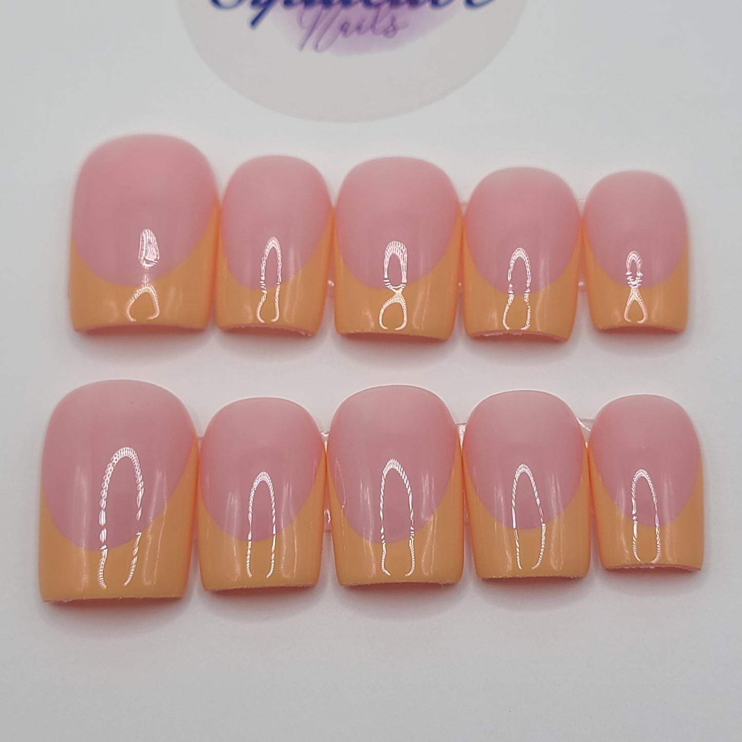 Honey Glazed Short Square Press-On Nails
