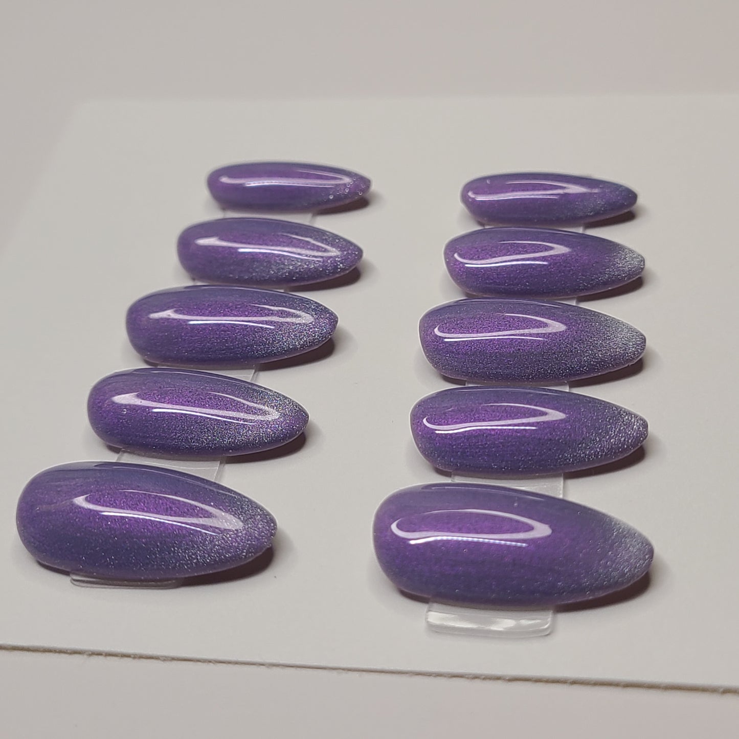 Celestial Lilac Medium Almond Press-On Nails