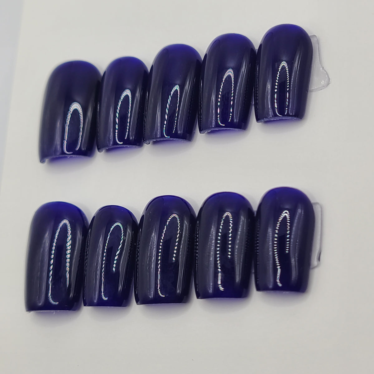 Deep Current Short Square Press-On Nails