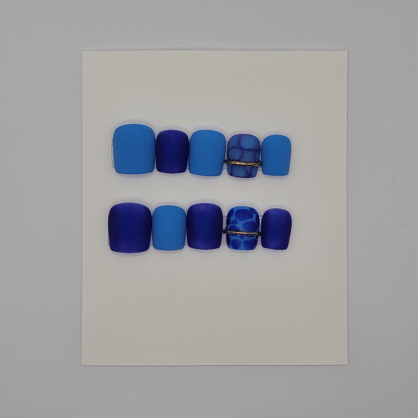 Royal Reptile Extra Short Square Press- On Nails