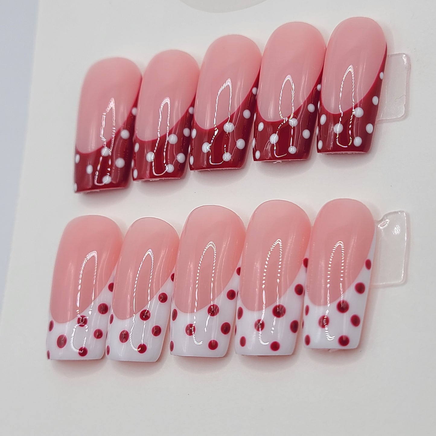 Cherry Pop Medium Square Press-On Nails