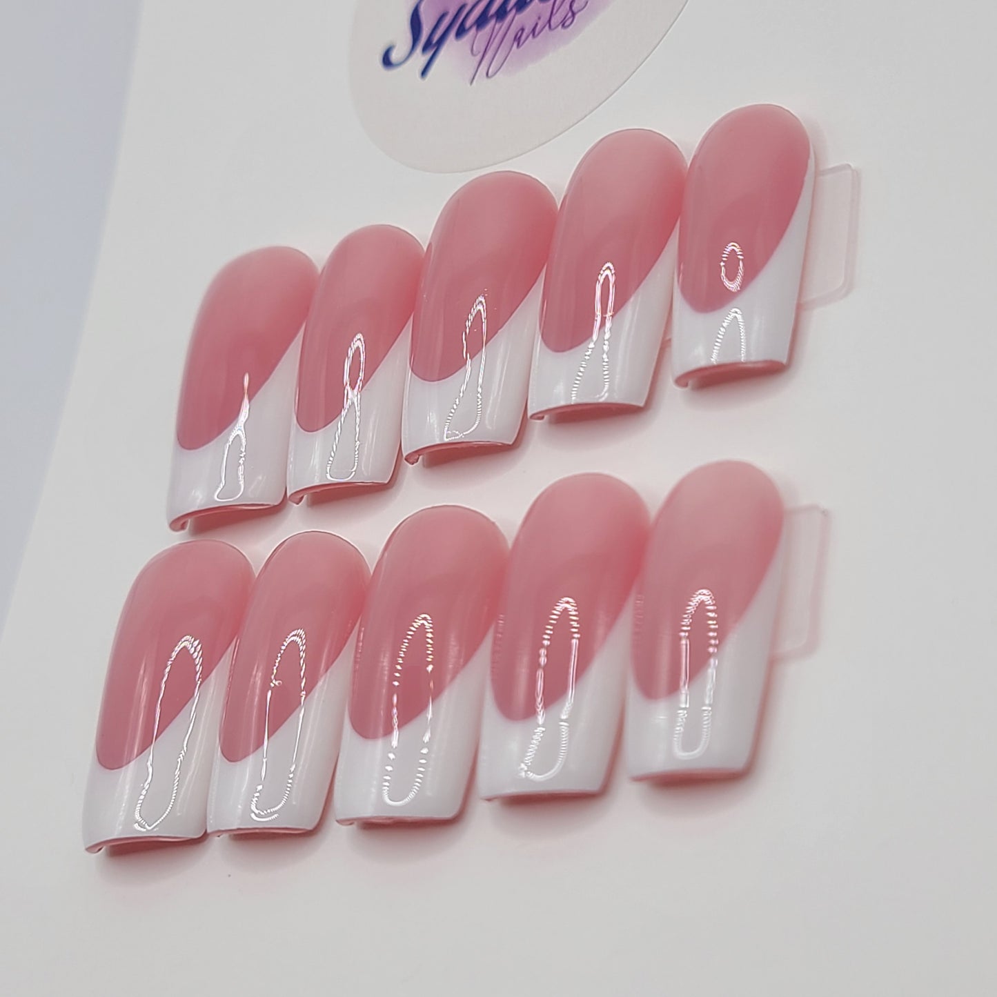 Pure Elegance Medium Square Press-On Nails