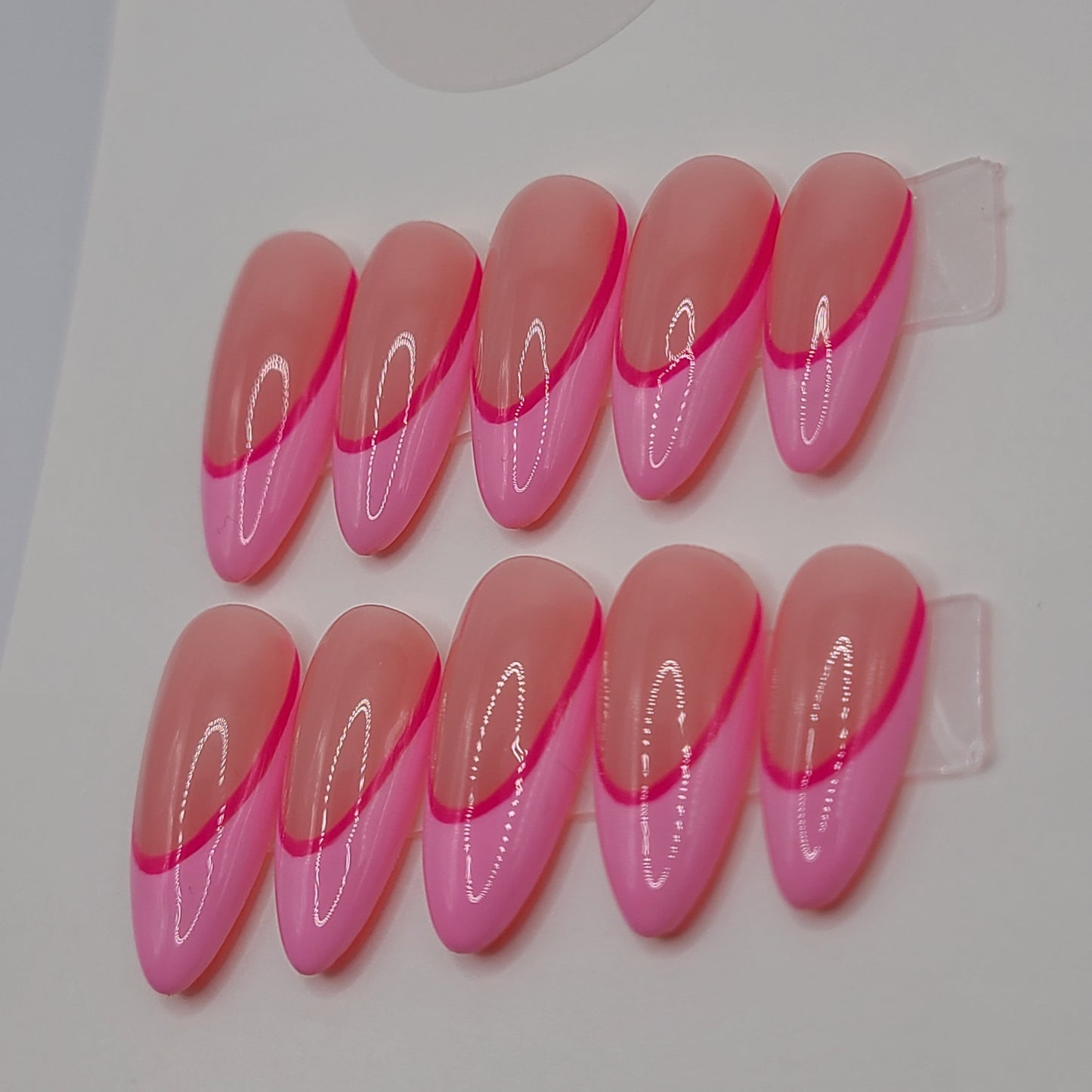 Sweet Blush Medium Almond Press-On Nails