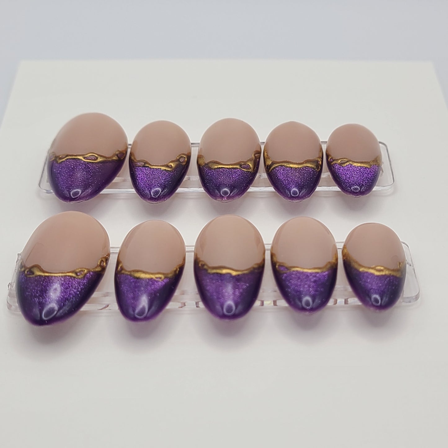 Amethyst Chain (10 Pieces Press-On Nails)