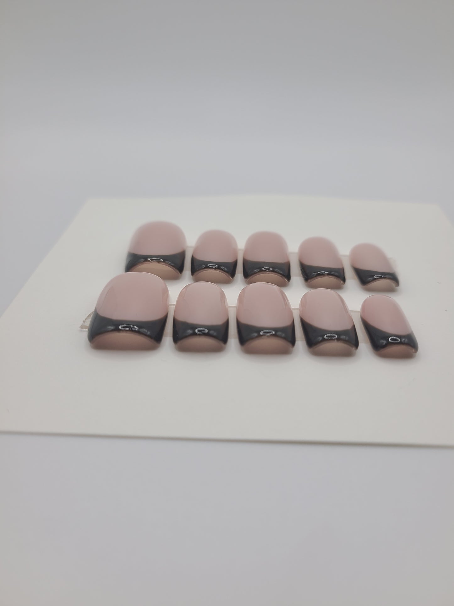 Midnight Veil (10 pieces, Short Square Press on Nail)