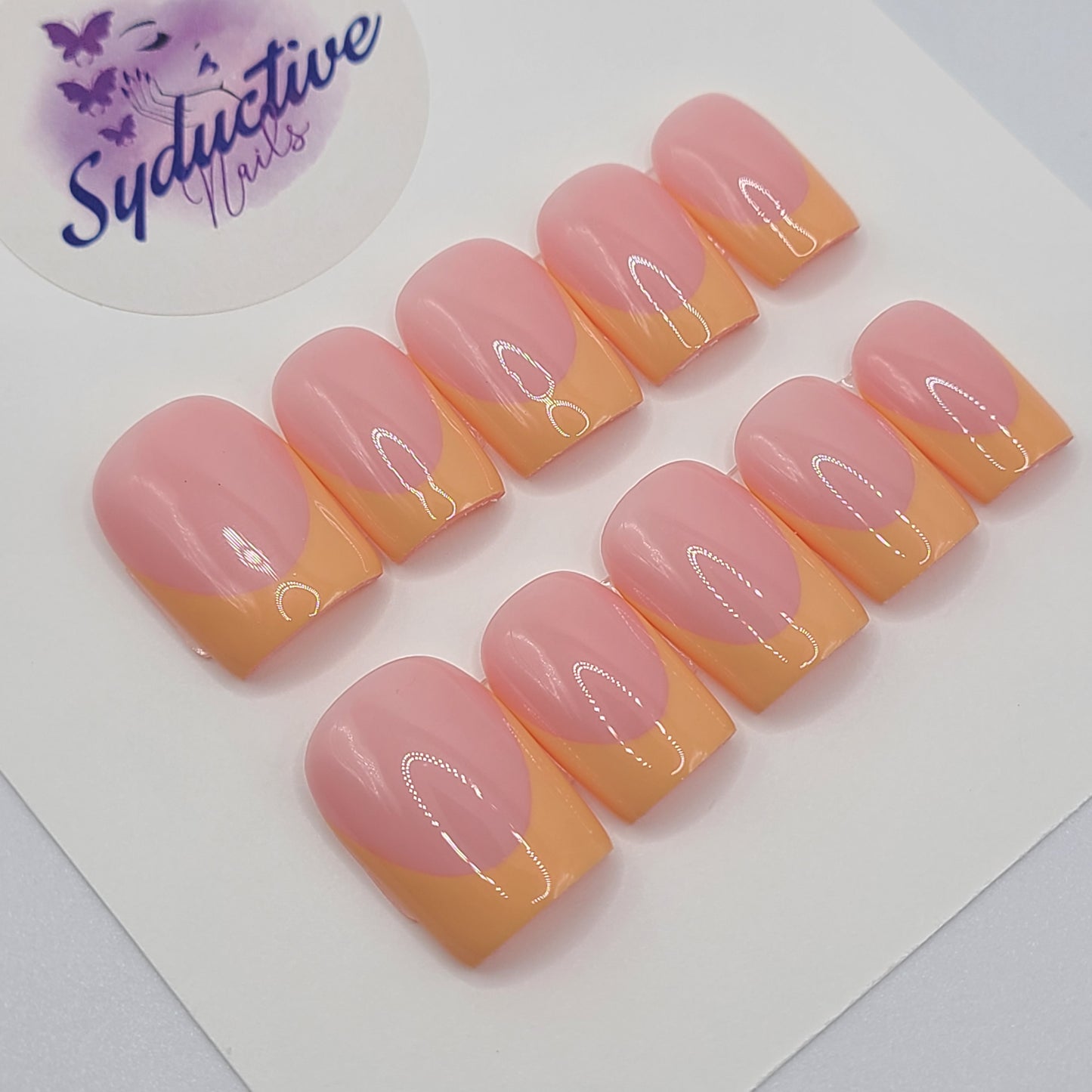 Honey Glazed Short Square Press-On Nails