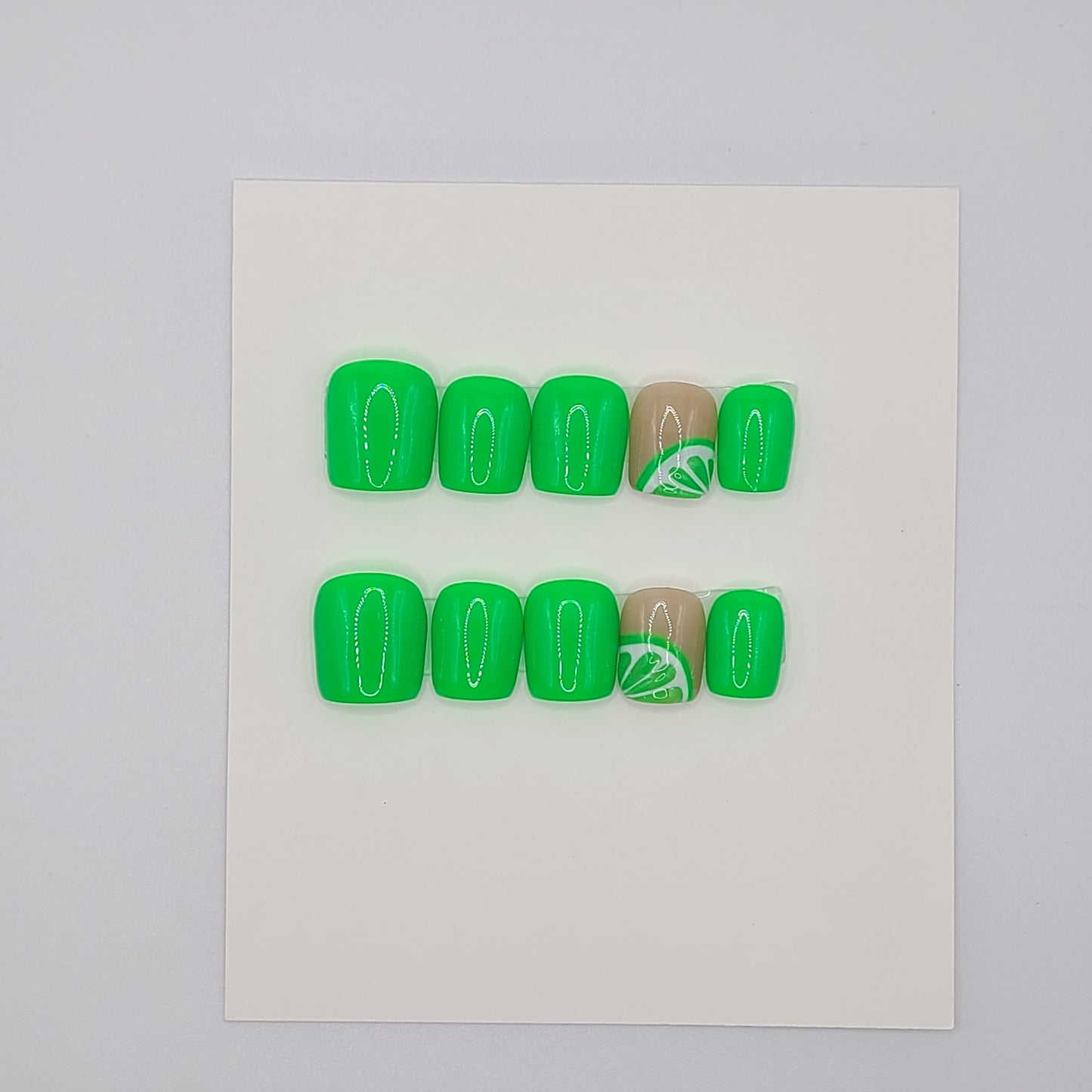 Lime Light Extra Short Square Press-On Nails