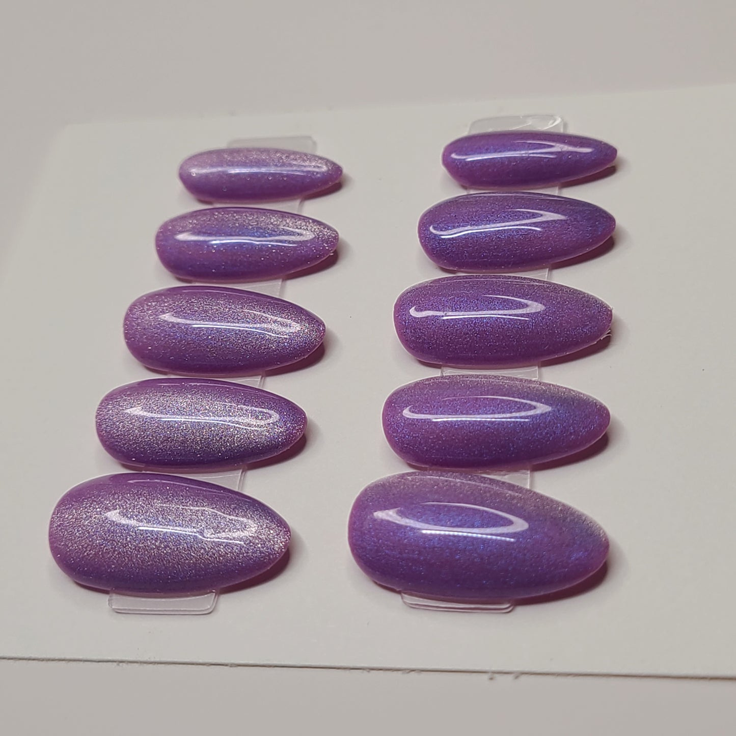 Lavender Aura Medium Almond Press-On Nails