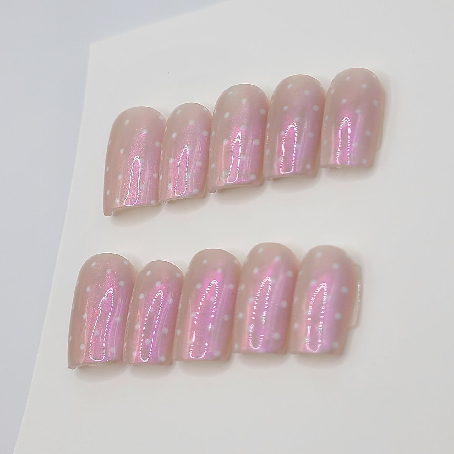 Moonlit Mist Short Square Press-On Nails