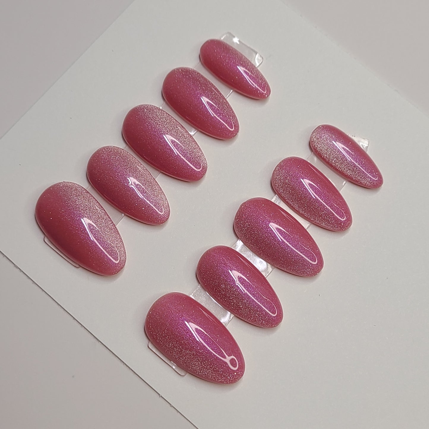 Rosé Ember Medium Almond Press-On Nails