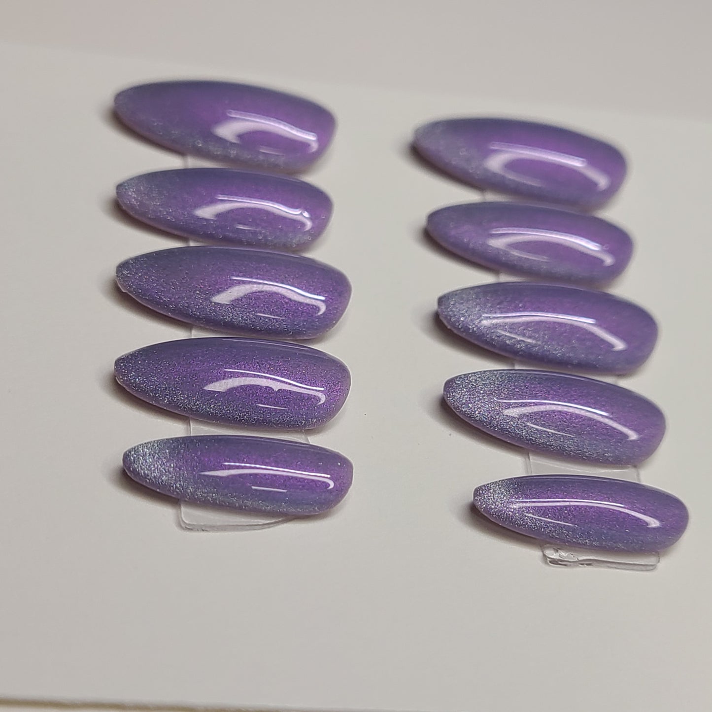 Celestial Lilac Medium Almond Press-On Nails