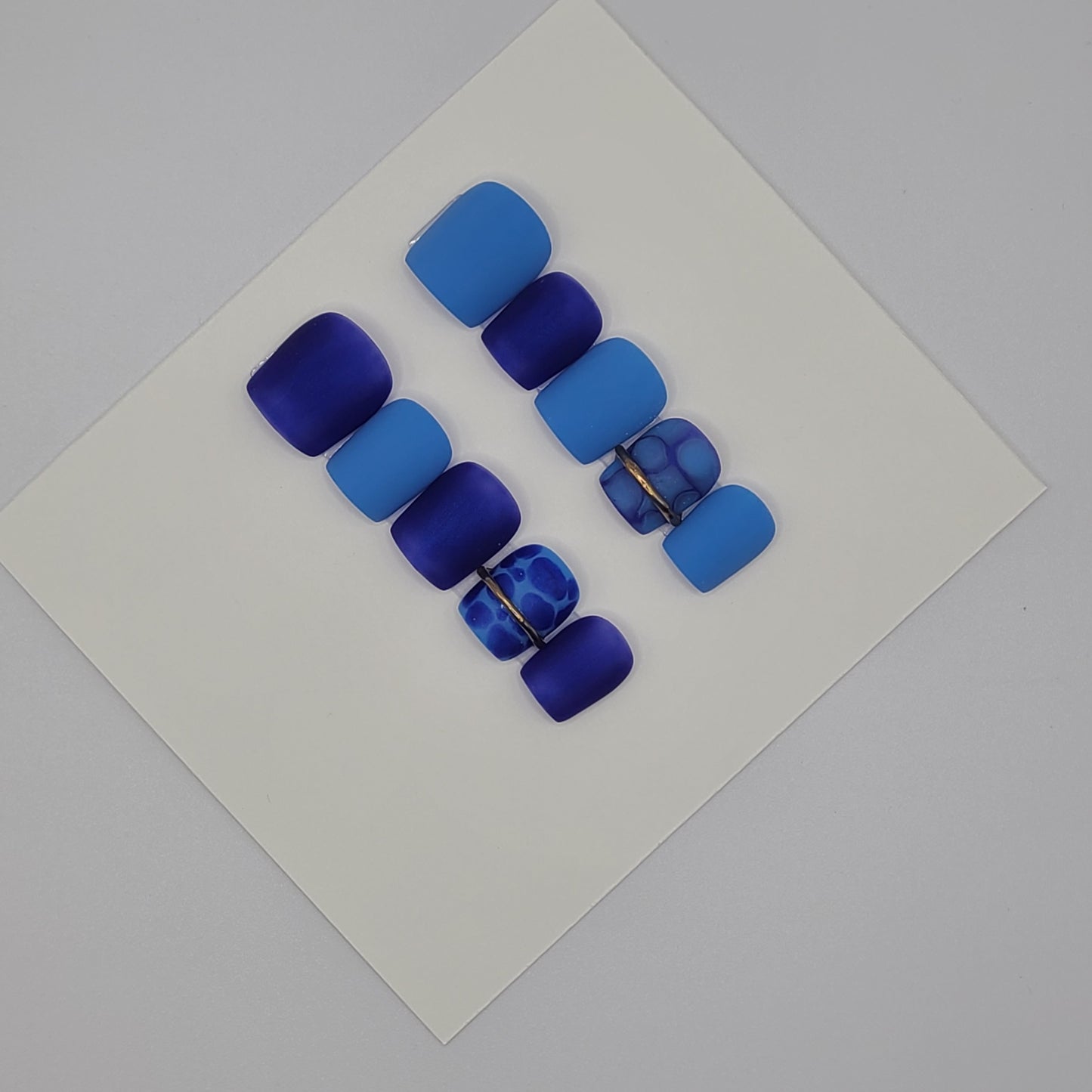Royal Reptile Extra Short Square Press- On Nails