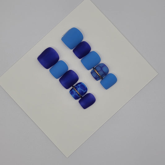 Royal Reptile Extra Short Square Press- On Nails