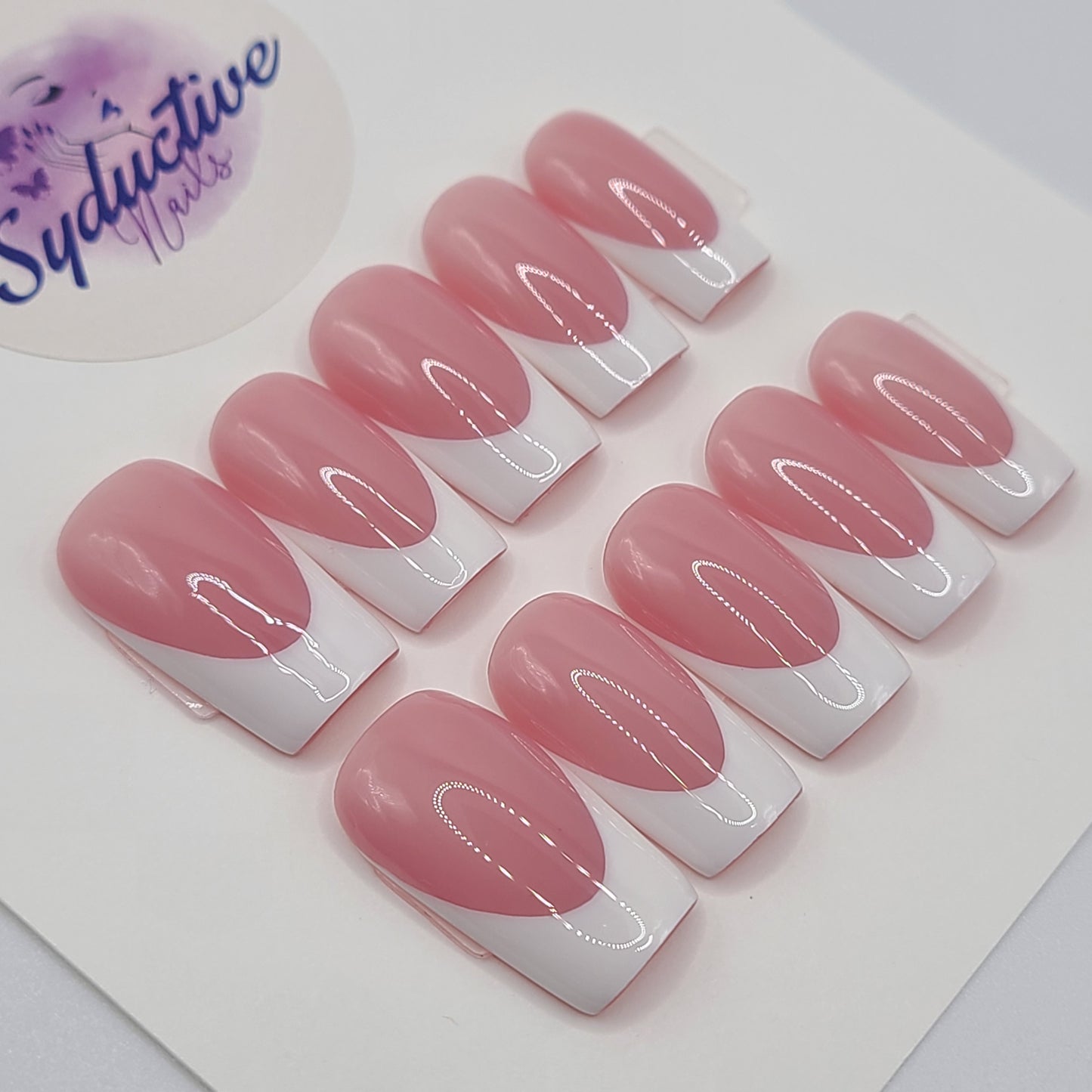 Pure Elegance Medium Square Press-On Nails